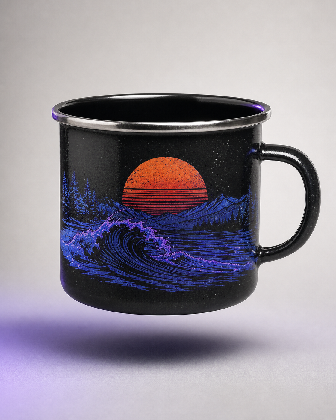 Lake Days Enamel Mug product mockup