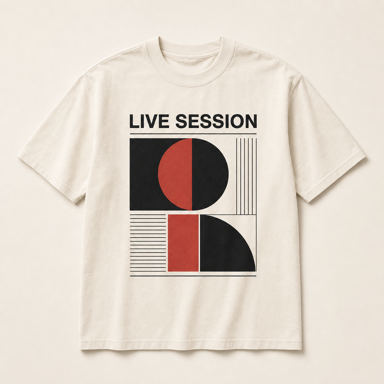 Live Session Relaxed Tee product mockup